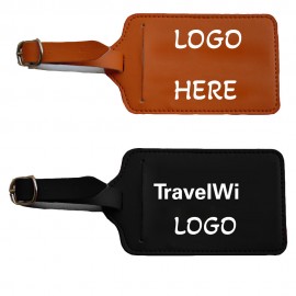 PU Leather Luggage Tag with Logo