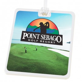 Promotional Rectangle Golf Tag With Digital Process Imprint
