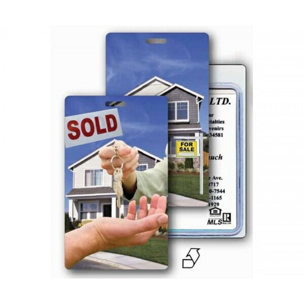 3D Lenticular Real Estate Stock Image Luggage Tag (Imprinted) Custom Printed 3D Lenticular Real Estate Stock Image Luggage Tag (Imprinted) Custom Printed