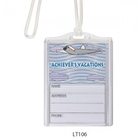 Logo Branded Logo In-Motion Luggage Tag (Airplane)