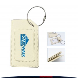 Logo Branded Simple PU Luggage Tag