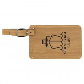 Leatherette Luggage Tag with Logo
