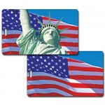 3D Lenticular Statue of Liberty Stock Image Luggage Tag (Imprint Product) Custom Imprinted