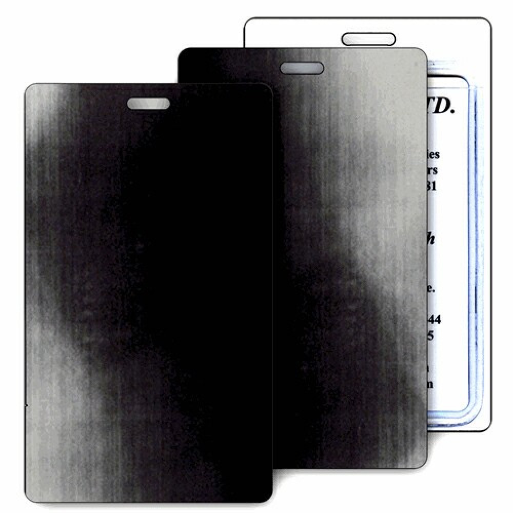 Lenticular Black/Gray Changing Color Luggage Tag (Imprinted) Custom Printed Lenticular Black/Gray Changing Color Luggage Tag (Imprinted) Custom Printed