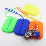 Silicone Luggage Tag with Keychain with Logo
