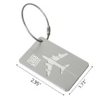 Aluminum Metal Travel ID Bag Tag for Travel Luggage Baggage Identifier with Logo