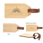 Custom Outbound Bamboo Luggage Tag