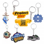2D Custom Shaped PVC Key Tag with Logo