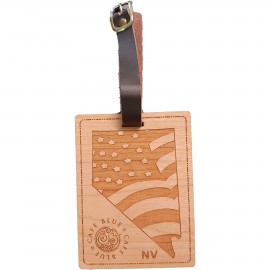 Hardwood State Luggage Tags with Logo