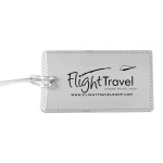 Custom Imprinted "Lightning" Leatherette Luggage Bag Tag