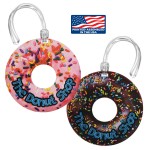 Promotional 2 Side 4CP Dye Sub Fabric Round Bag Tag - 2"