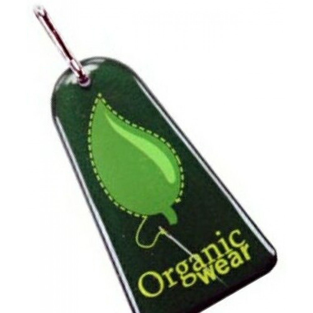 Customized Zipper Pull Charm / Tag with Single Sided Custom Shape - Up to 1  Sq. In. 