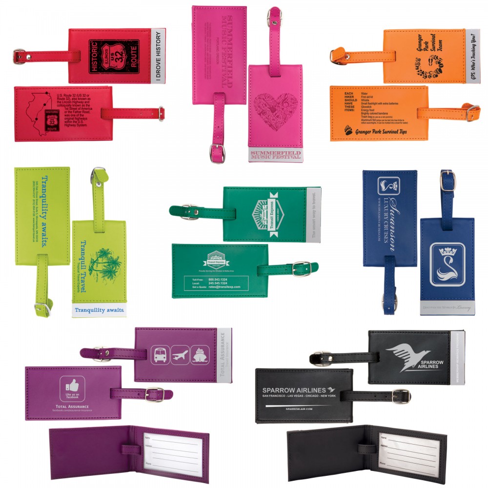 Deluxe Luggage Tag Logo Branded Deluxe Luggage Tag Logo Branded