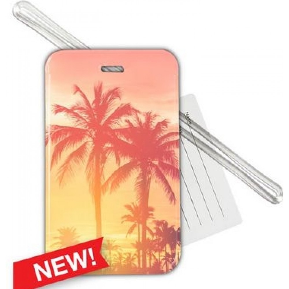 Logo Branded Full Color Digital Luggage Tag Logo Branded Full Color Digital Luggage Tag