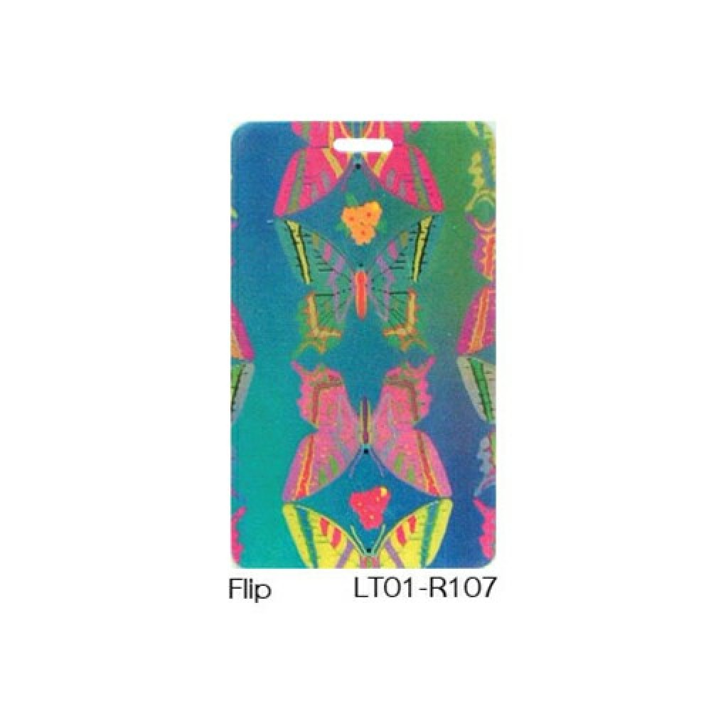 Custom Imprinted Lenticular Color Changing Butterflies Luggage Tag (Custom) Custom Imprinted Lenticular Color Changing Butterflies Luggage Tag (Custom)