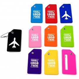 Silicone Luggage Tag with Name ID Card with Logo