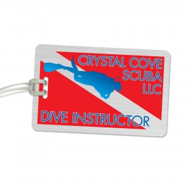 Custom Small Aluminum Luggage Tag