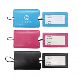 PU Leather Luggage Tag(Economy Shipping) with Logo