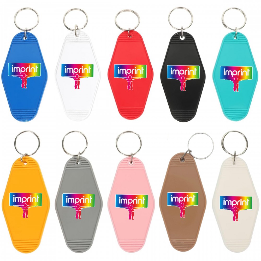 Plastic Hotel Keychain with Logo