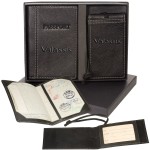Voyager Lloyd Harbor Passport & Magnetic Luggage Tag Set with Logo