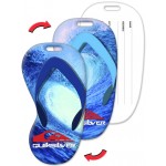 Custom Imprinted Flip-Flop Shape Luggage Tag w/Surfing Wave Lenticular Design (Custom)
