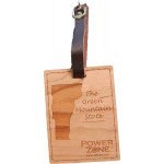 3" x 4" - Vermont Hardwood Luggage Tags with Logo