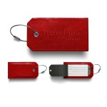 Leather Sightseer Luggage Tag with Logo
