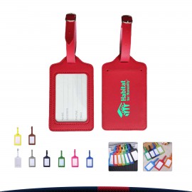 Logo Branded PU Luggage Tag  Logo Branded PU Luggage Tag