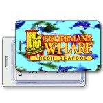 Custom Printed 3D Lenticular Dolphins Swimming Luggage Tag (Custom)