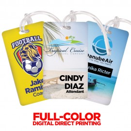 Logo Branded 2.5" x 4.25" Premium Full Color Luggage Tag  Logo Branded 2.5" x 4.25" Premium Full Color Luggage Tag