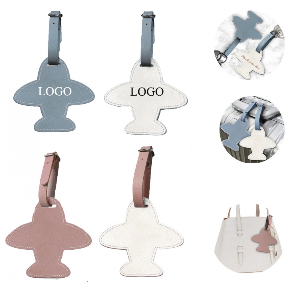 Airplane Shaped PU Luggage Tag with Logo Airplane Shaped PU Luggage Tag with Logo