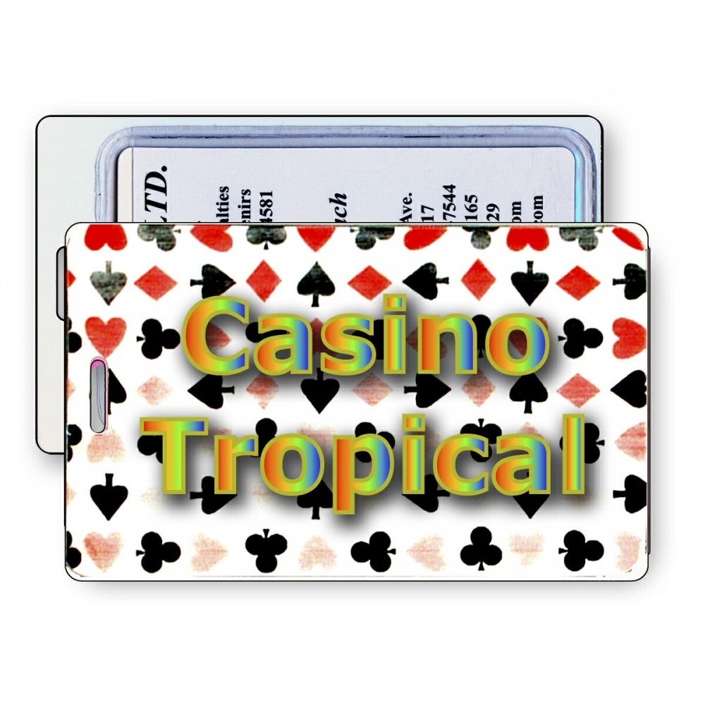 Custom Printed Lenticular Flip Playing Card Symbols Luggage Tag (Custom) Custom Printed Lenticular Flip Playing Card Symbols Luggage Tag (Custom)
