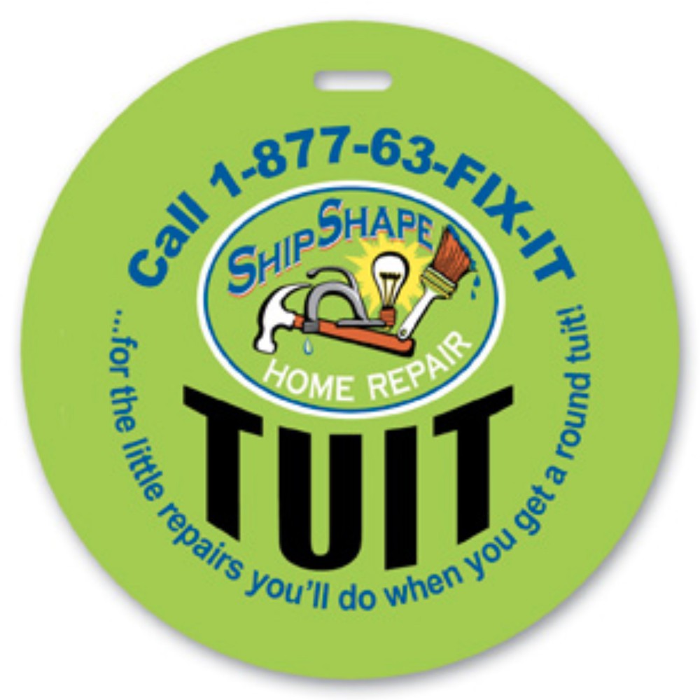 Custom Printed Full Color Write On Tag (Circle 4") Custom Printed Full Color Write On Tag (Circle 4")