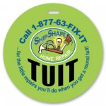 Custom Printed Full Color Write On Tag (Circle 4")