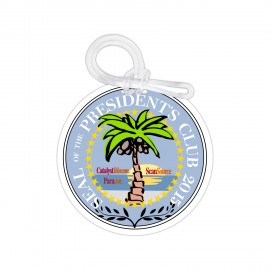 Personalized Full Color Bag Tag: 3-1/2" round