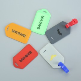 Colorful Luggage Tag Set for Travel & Suitcases with Logo