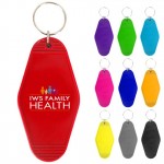 Full Color Plastic Hotel Keychain with Logo