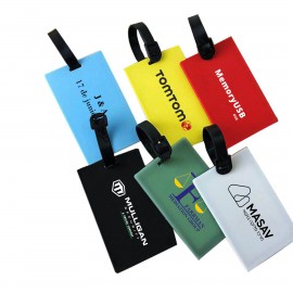 Promotional Silicone Luggage Tag with Durable Strap