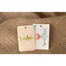 Custom Wood Veneer Tags 1 Sided