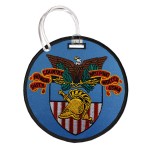 Embroidered Round Luggage Tags with Logo