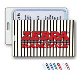 3D Black/White Stripe Lenticular Animation Luggage Tag (Imprinted) Logo Branded