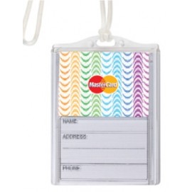 The Logo in Motion Bag Tag - Colored Swirls with Logo