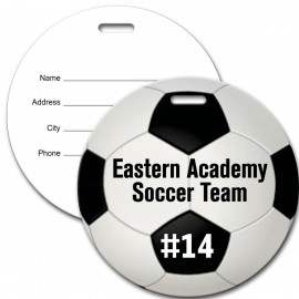 Customized Full Color Circle Bag Tags 3.5"  Customized Full Color Circle Bag Tags 3.5"