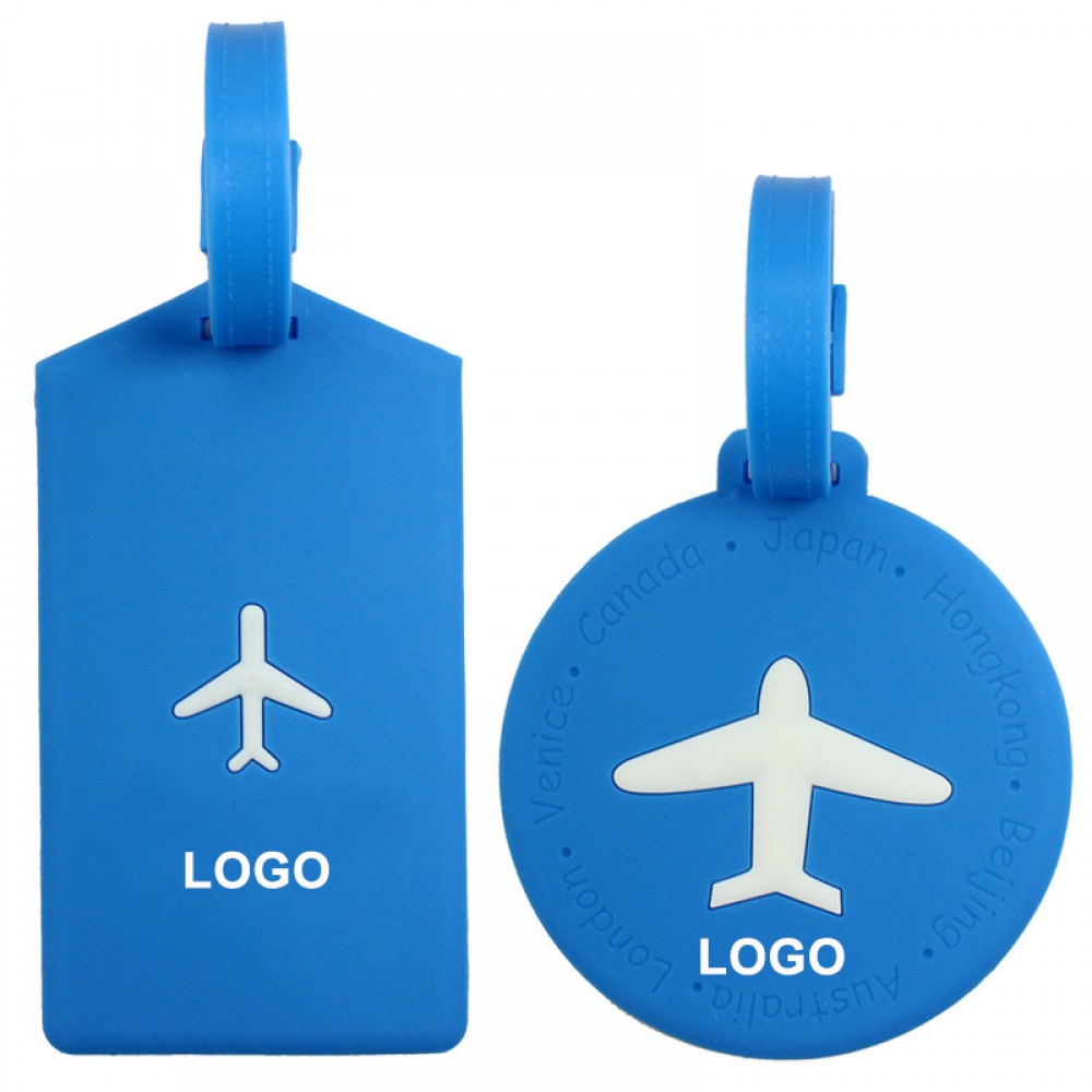 Square & Round Travel Luggage Tag with Logo