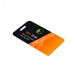 2" x 3.5" Aluminum Luggage Tags with Logo  2" x 3.5" Aluminum Luggage Tags with Logo