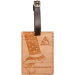 Personalized Hardwood State Luggage Tags