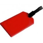 Luggage Tag - Business Card - Red 2-3/8" x 4-1/8" Custom Imprinted