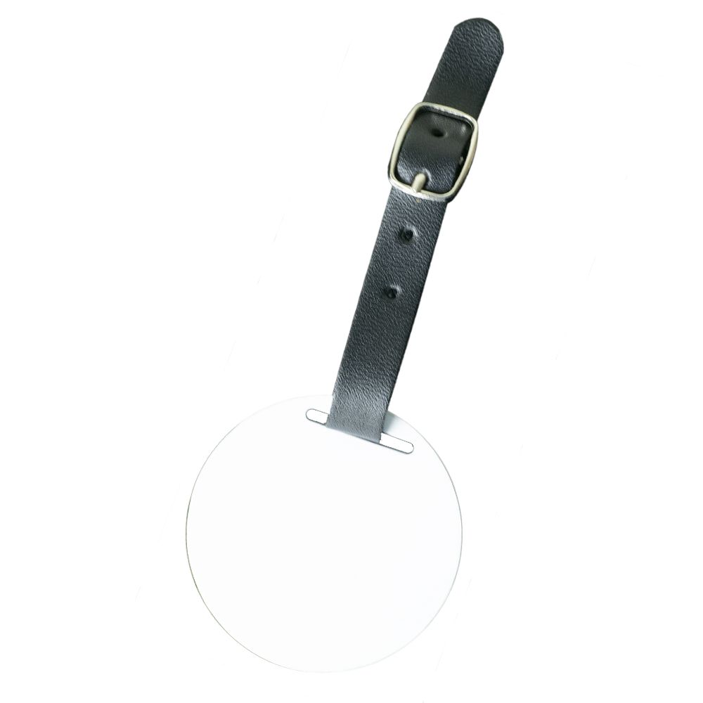 Round Metal Bag Tag with Logo
