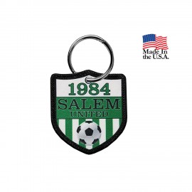 2 Side 4CP Dye Sub Key Ring with Merrow Border (2") with Logo  2 Side 4CP Dye Sub Key Ring with Merrow Border (2") with Logo