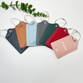 Custom Luggage Tags with Full Back Privacy Cover w/Steel with Logo  Custom Luggage Tags with Full Back Privacy Cover w/Steel with Logo